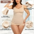 thumbnail image 5 of Women Cami Shaper with Built in Bra Tummy Control Camisole Tank Top Underskirts Shapewear Slimming Body Shaper Compression Vest, 5 of 5
