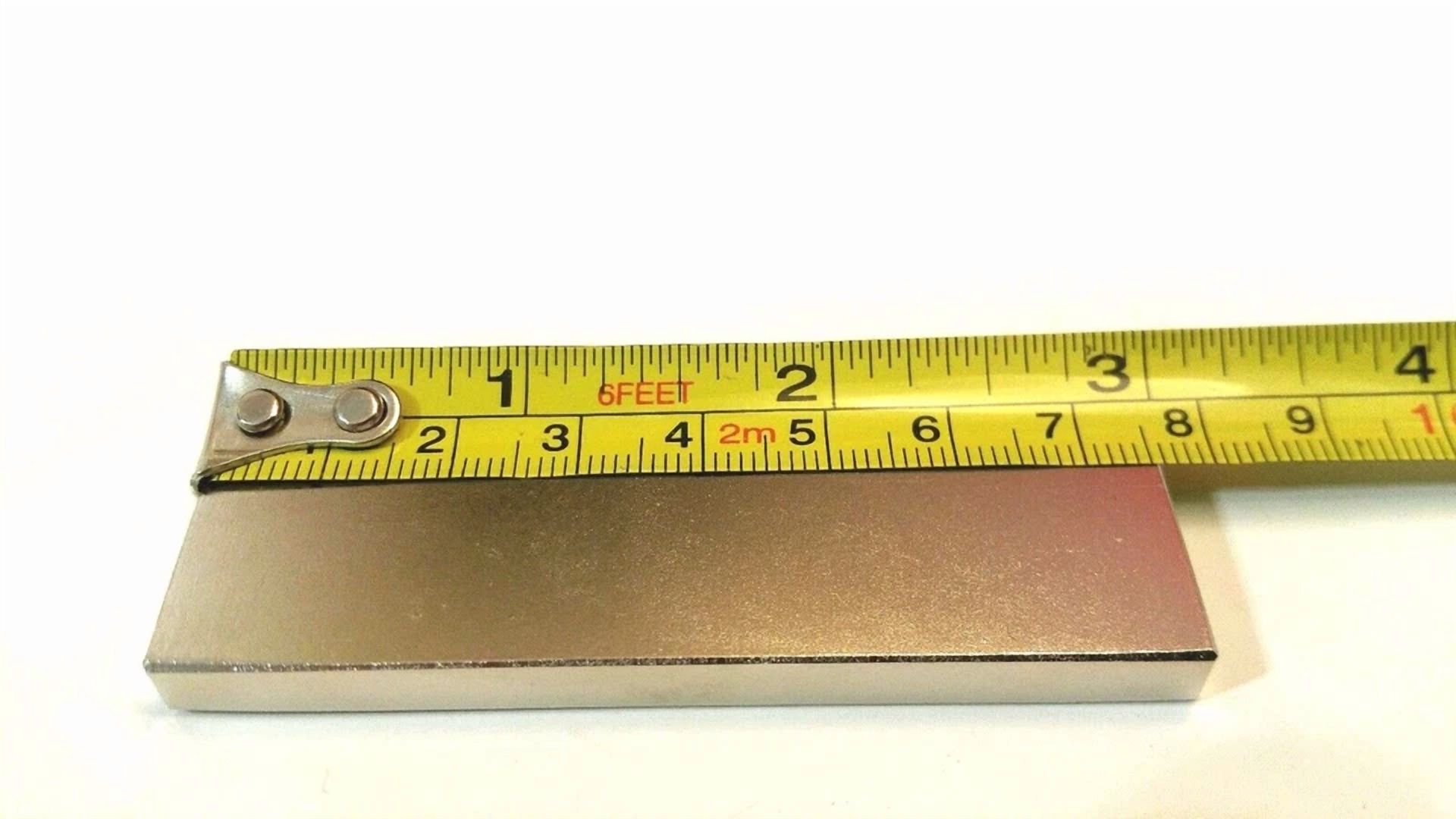 One Neodymium N52 Block Magnet Super Strong Rare Earth 3" X 1-1/8" X 1/4"