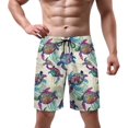 thumbnail image 2 of NICKSUN Men's Swim Trunks, Cute Print Quick Dry Summer Board Beach Shorts with Mesh Lining and Pockets, 2 of 6