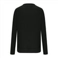 thumbnail image 4 of Camisas de Larga con Cuello en V para Mujer, Blusas Casuales de Otoño, Suéteres Tipo Túnica Ligeros, Blusas de Moda 2025 Negro XXL, 4 of 5