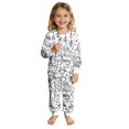thumbnail image 6 of RMGVDSD Kids Coloring Pajamas with Markers Soft Boys Girls Pajama Sets Long Sleeve Tops and Pants Cute Print Sleepwear Nightwear Outfit 5-6 Years, 6 of 9