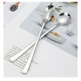 thumbnail image 6 of COMIART 304 Stainless - Steel Ice Spoon Set (2 - piece), Long - handle Teaspoons for Milk Tea, Honey and Stirring, 6 of 9