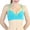 Teal and Lime, variant on ToBeInStyle Women's Striped Sports Bra