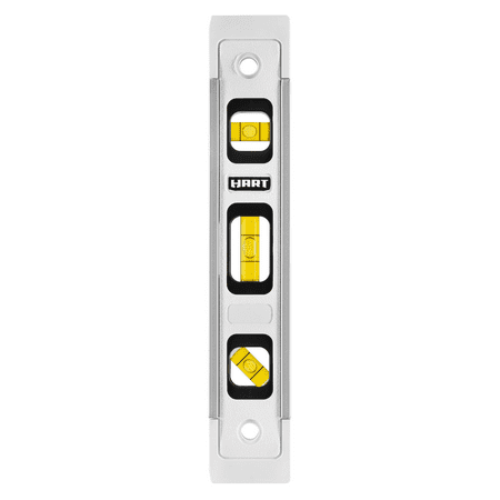 HART 2-Pack 9-inch Torpedo Level  Magnetic Edge Top-Read Window