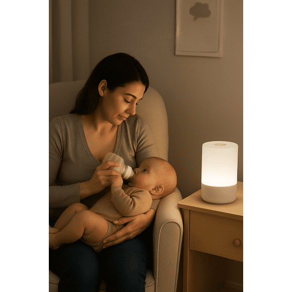Lomi, veilleuse LED pour chambre de bébé à intensité réglable, rechargeable par USB