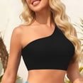 thumbnail image 6 of Lenago Women's Swim Tops Adjustable Bikini Top Removable Padding Cut-out Swim Top Solid Color Swim Top Plus Size Available Swimwear, 6 of 9