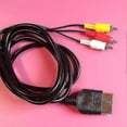 thumbnail image 2 of 1.8m Audio Video Composite Av Cable 3 Rca Home Tv Wire Cord Compatible Xbox Console, 2 of 4