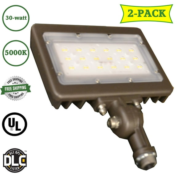 LED Trail Sun River Outdoor and Exterior LED Flood Light 30 Watt 5000 Kelvin Multipack