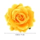 thumbnail image 4 of 2 en 1 pinzas para el cabello horquilla de flor rosa grande artificial broche de flores para fiesta de mujeres (amarillo), 4 of 5