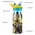 thumbnail image 3 of Yu-Gi-Oh Kids Water Bottle with Silicone Straw And Spill-Proof Lid, 16.9oz Stainless Steel Double-Wall Vacuum Insulated Water Bottles for Boys Girls, 3 of 8