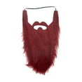 thumbnail image 3 of Barba larga Fernando disfraz de gnomo falso para adultos bigotes Facial carnaval suministros rojo, 3 of 8