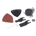 thumbnail image 3 of Adaptateur d'Outil Oscillant, Noir Argent Installation Simple Convertisseur de Meule d'Angle Ensemble Acier Inoxydable pour Bricolage, 3 of 8