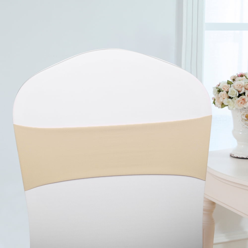 Chair Sashes Stretch Band Sash Bow Wedding Birthday Banquet Decor 50 pcs