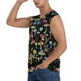 thumbnail image 3 of Disketp Bright Mushrooms Sleeveless Tshirts For Men, Muscle Shirts For Men Dry Fit Tank Top-Medium, 3 of 8