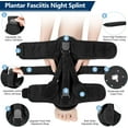 thumbnail image 4 of Plantar Fasciitis Night Splint, Plantar Fasciitis Relief Brace, 3 Adjustable Straps Plantar Fasciitis Night Splint Relief Plantar Fasciitis, Foot Drop, Achilles Tendonitis, Day&Night, 4 of 6