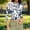 Blue, variant on Women's Casual 3/4 Sleeve Round Neck Loose Fit Printed T-Shirt Blouse Top