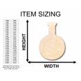 thumbnail image 2 of Unfinished Wood Beaker Potion Flask Silhouette - Craft- up to 46" DIY 7" / 1/8", 2 of 3