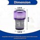 thumbnail image 2 of 4 Pack V12 Filters Replacement for Dyson V12 Slim Vacuums and V12 Detect Slim Vacuums, Part No.97151 Edition 0719, 2 of 5