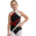 thumbnail image 2 of iiniim Kids Girls Athletic Dance Gymnastic Leotards One Piece Ballet Bodysuit Sleeveless Unitard Dance Wear Red 12, 2 of 7