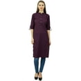 thumbnail image 1 of Phagun Kurti Tunique en Coton Col Mandarin Ethnique Décontracté, 1 of 1