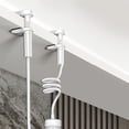 thumbnail image 4 of Security Camera Clip Holder Punch-Free Cabinet Ceiling Wear-Resistant Galvanized White, 4 of 7