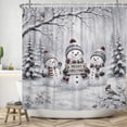 thumbnail image 5 of Tchckioa Waterproof Shower Curtain for Batnroom,Christmas Holiday Hooks Bath Curtain Decor,47x72 Inch, 5 of 6