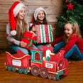 thumbnail image 3 of Christmas Gift Train Decoration – Gingerbread Santa Train with Storage Compartments, Holiday Candy Holder & Decorative Centerpiece for Tree, Mantel, Table Display, 3 of 5