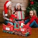 thumbnail image 3 of Tren de Regalos de Papá Noel con Compartimentos Espaciosos, Diseño de Pan de Jengibre, Centro de Mesa Navideño para Árbol de Navidad o Repisa, Decoración Festiva Reutilizable., 3 of 5