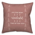 thumbnail image 2 of Creative Products It's the Most Wonderful Time of the Year Red 18 x 18 Indoor / Outdoor Pillow, 2 of 3