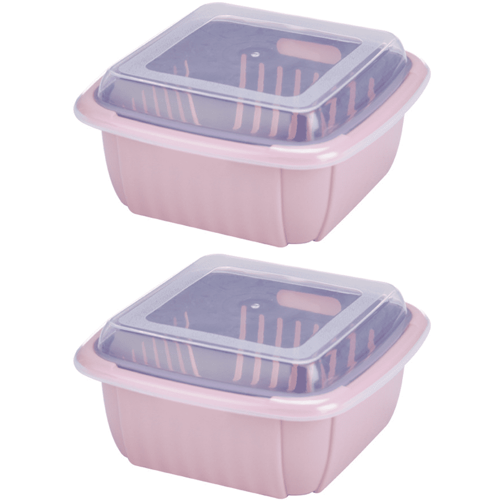 High Capacity Fruit Storage Containers for Fridge, Produce Container