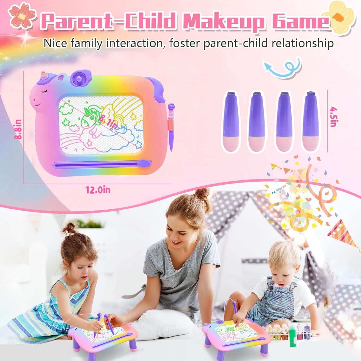 Learning Toys for 2 3 4 5 6 Years Old Boys Girls, Educational Toddlers Toys for 2 3 4 Year Old Boys Girls, Drawing Board for Toddlers 1-3 Birthday Gifts
