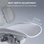 SIHOO Doro-S300 Ergonomic Office Chair, High Back Mesh Office Chair, Zero-Gravity Mechanism-6D Coordinated Armrests Desk Chair for Home Office - White
