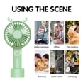 thumbnail image 3 of PENGXIANG Summer Handheld Portable Fan Silent Mini Spray Fan USB Charging 3 Speed Adjustable For Outdoor Travel Indoor Dormitory Office, 3 of 6