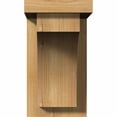 thumbnail image 2 of 5 1/2"W x 10"D x 10"H Huntington Smooth Corbel w/Backplate, Western Red Cedar, 2 of 9