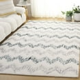 thumbnail image 2 of SAFAVIEH Soho Angela Zig-Zag Area Rug, Ivory/Gray, 6' x 9', 2 of 7
