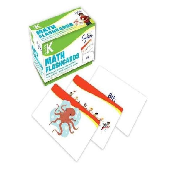 Kindergarten Math Flashcards: 240 Flashcards for Building Better Math Skills Based on Sylvan's Proven Techniques for Success (Sylvan Math Flashcards)