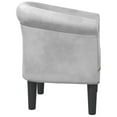 thumbnail image 2 of vidaXL Tub Chair Silver Faux Leather, 2 of 5