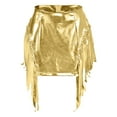 thumbnail image 4 of Fsqjgq Leather Black Mini Skirts for Women Sexy Fringe Studded Gold Short Package Mini Skirt Club Party Leather Skirts Women's Skirts L, 4 of 4