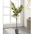 thumbnail image 2 of SAFAVIEH Faux 51 Inch Magnolia Potted Tree, Grey, 2 of 6