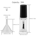 thumbnail image 3 of Botellas de vidrio para esmalte de uñas GTHER de 5 ml (20 unidades) con bolas para mezclar, 3 of 7