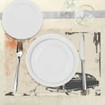 thumbnail image 3 of Ambesonne Vintage Place Mats Set of 4, Old Fashioned Car Art, Standard Size, Beige Black, 3 of 6