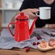thumbnail image 3 of 1.1L Esmalte Cafetera Mano Tetera Hervidor de Agua Cocina InduccióN Estufa Gas Rojo Universal, 3 of 5