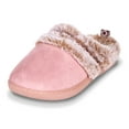 thumbnail image 3 of Floopi House Slippers for Women Fur Lined Clog w/ Aztec Trim Bedroom Slip Ons, 3 of 8