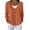 #208-Orange, variant on AUNVITO Women's V-Neck Cardigan Button Front Solid Print Soft Textured Casual Lightweight Knit Wear