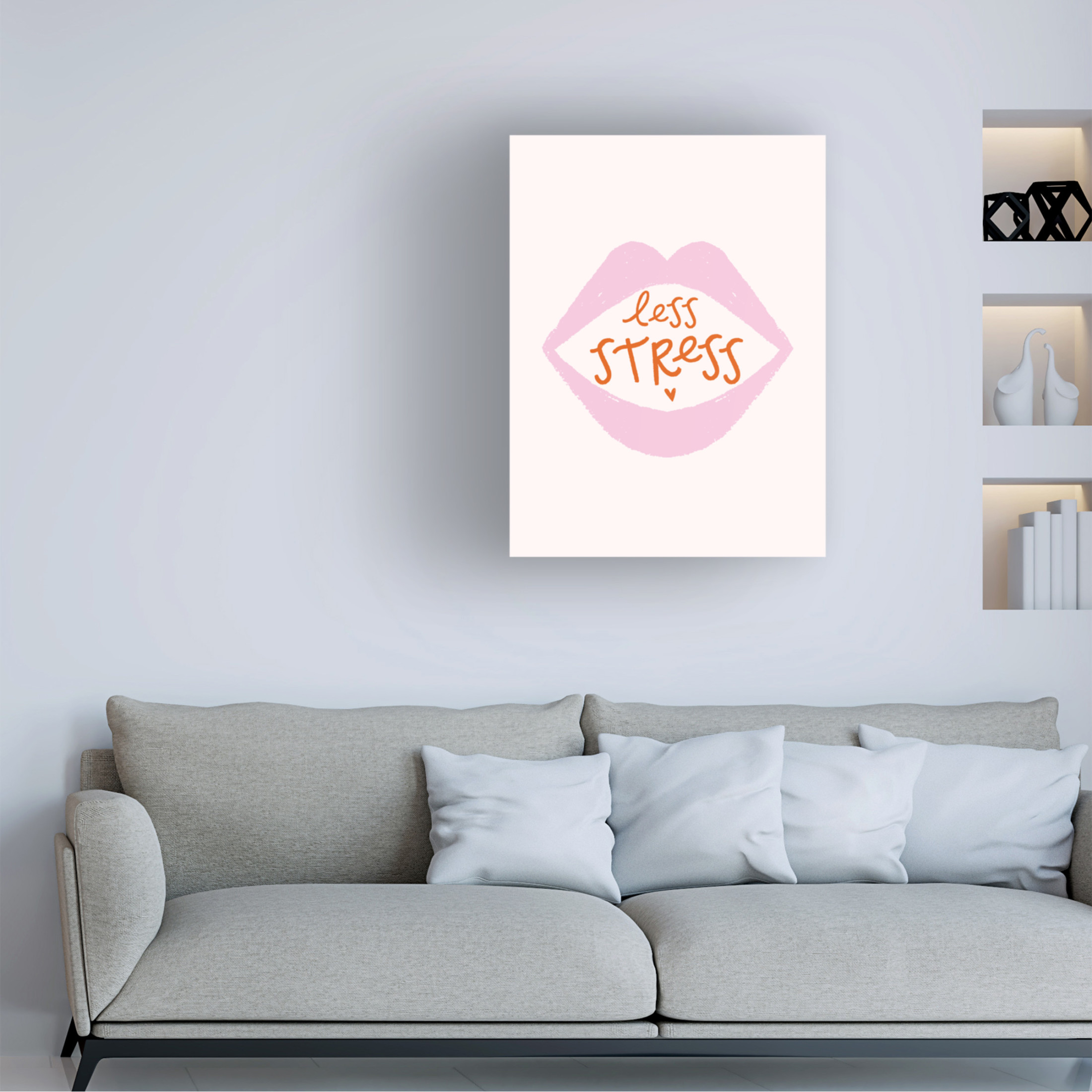 Trademark Fine Art Aislinn Simmonds Less Stress Canvas Wall Art