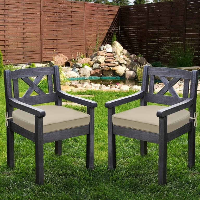 BPS 21''D x 21''W Outdoor Chair Cushion, Fade Resistant and