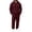 Wine-A#10831BB, variant on Garbnen Fleece Mens 2 Piece Hoodie Jogger Set Solid Color Casual Hoodie Sweatshirt and Joggers Sweatpants Sets Workout Athletic Warm Plush Track Suits Mens Wine