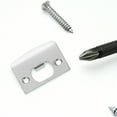 thumbnail image 4 of BESTYASH 2Pcs Reinforced Strike Plate Silver Stainless Steel for Exterior Doors Security, 4 of 8