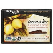 Righteously Raw Lucuma & Cacao Caramel Bar, 2.3 oz, (Pack of 12)