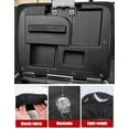 thumbnail image 6 of KBH Center Console Cover for 1999-2003 Ford F150, Washable Fabric Armrest Lid Protector for F150 Accessories, Black(Fits for Jump Seat Console), 6 of 8